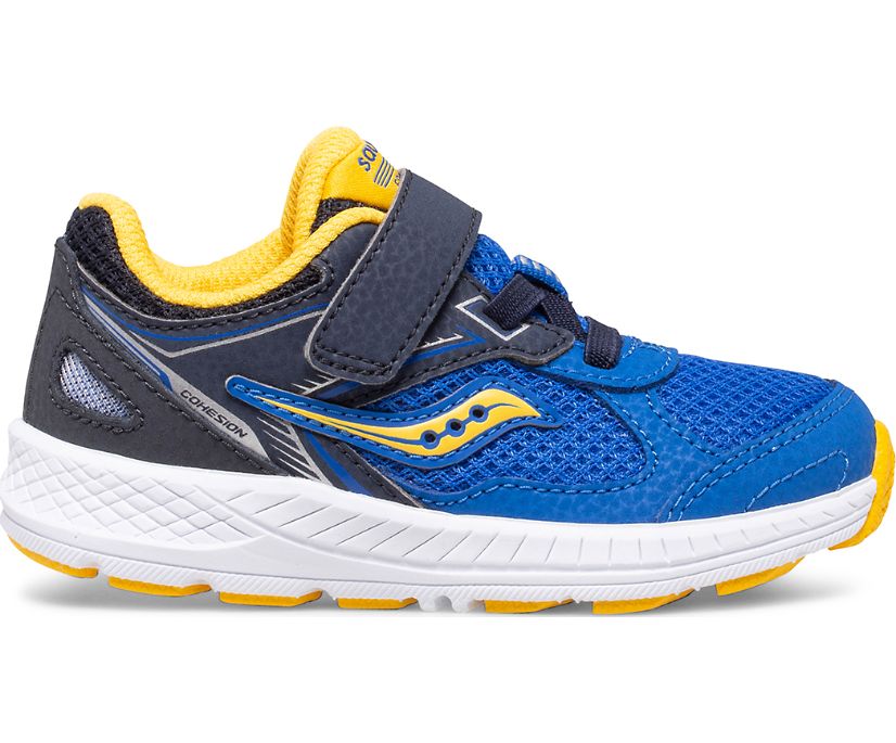 Gyerek Saucony Cohesion 14 A/C Jr. Tornacipő Kék Sárga | HU 705LIS